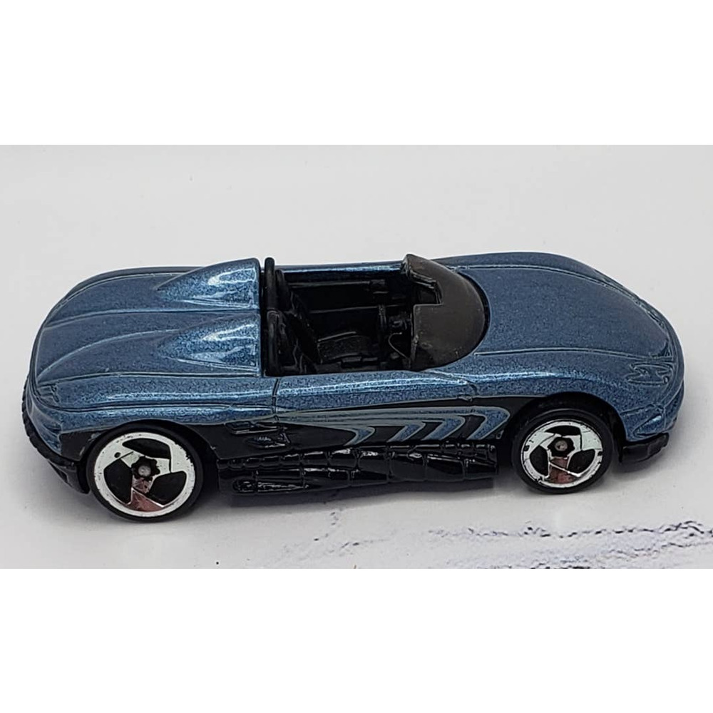Hot Wheels 2008 Web Trading Cars #78 Blue MX48 Turbo 1/64 Chrome 3sp